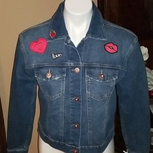 Candie's Denim Jacket w/Patch Accents